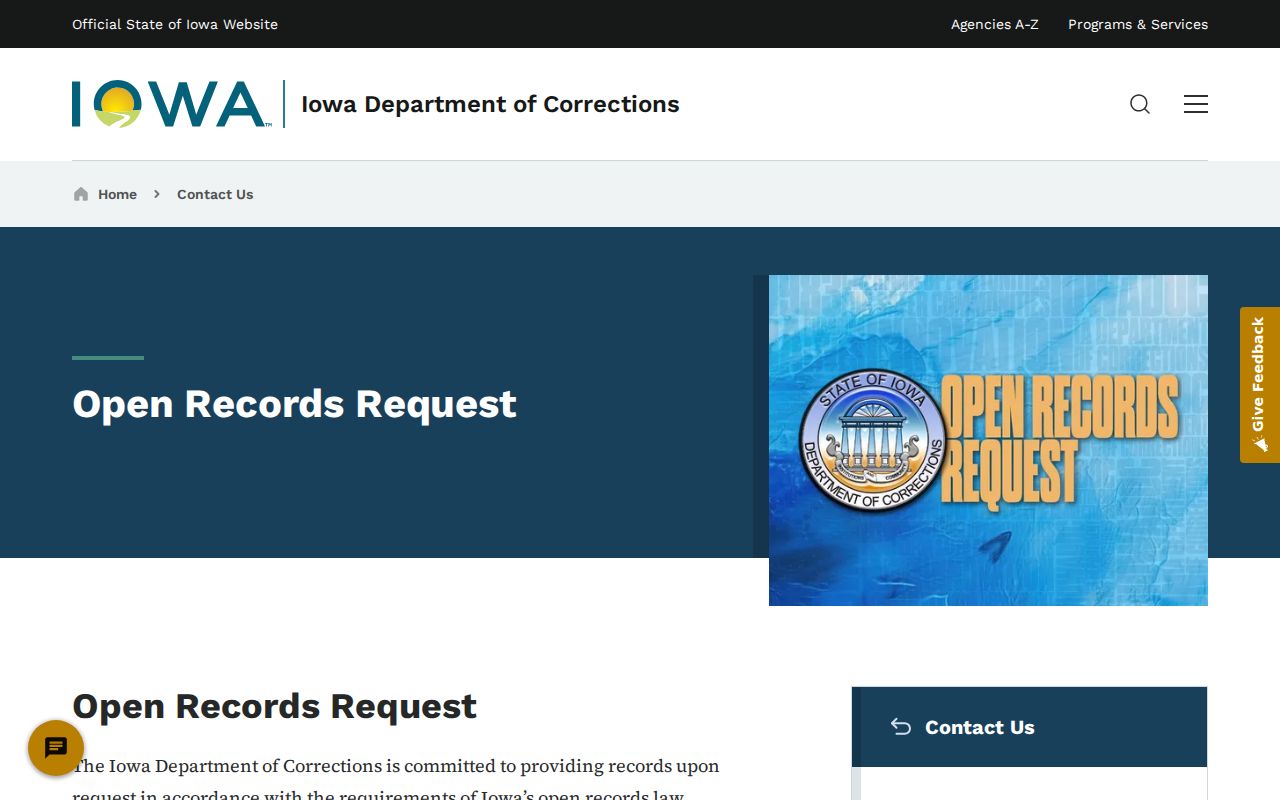 Worth County arrest record follow-up through Iowa DOC open records
